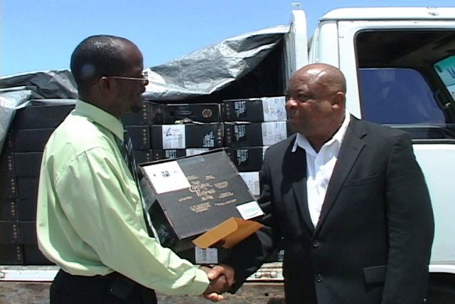 Attorney General of St. Kitts- Nevis- Hon. Patrice Nisbett and Special Advisor, Mr. Hensley Daniel (File photo)